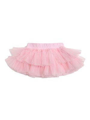 Girls Light Pink Knitted Skirt